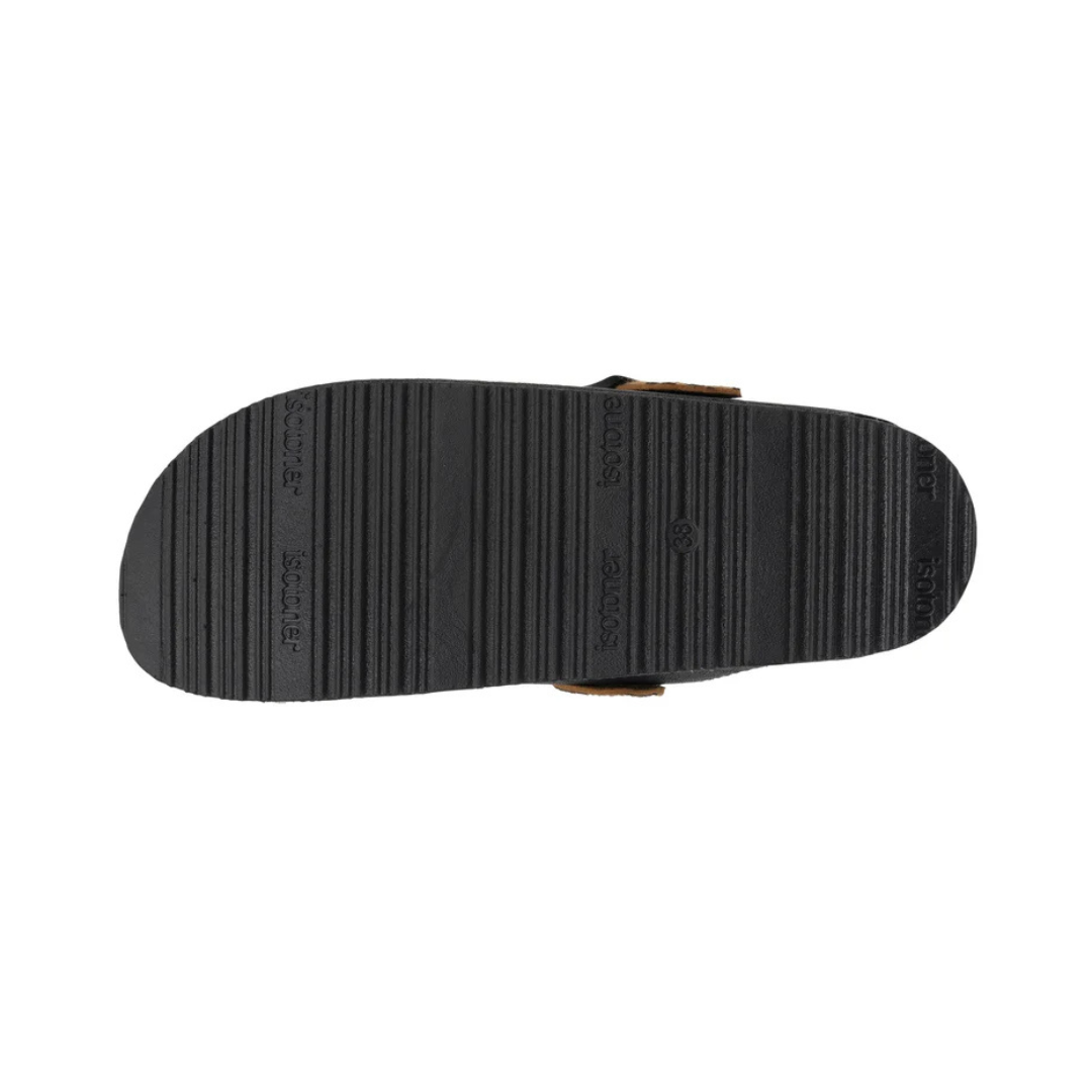 Estes chinelos estilo sabot combinam conforto e elegância, perfeitos para uso diário dentro de casa ou em momentos casuais.
Disponíveis em duas versões sofisticadas: um modelo em verde caqui com acabamento aveludado e fivela metálica dourada que oferece um toque de requinte, e um modelo em preto com detalhe de padrão leopardo que traz um estilo moderno e arrojado.