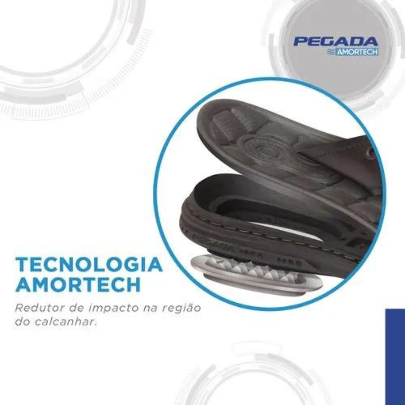 Esta sandália é muito confortável e perfeita para os momentos relaxantes ou para o dia a dia. A palmilha é super macia e adapta-se aos contornos do pé, proporcionando muito conforto. Já a sola é leve e flexível e conta com a tecnologia AMORTECH de amortecimento de impactos na zona do calcanhar, que garante o máximo conforto. O modelo tem também uma tira versátil que torna o modelo dois em um: uma sandália que se transforma em chinelo.