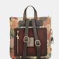 Uma mochila que reinventa a versatilidade com um design em patchwork sofisticado e cheio de personalidade.

O seu exterior combina painéis em couro sintético castanho com textura em relevo, patchwork floral em tons de creme, rosa e verde, e aplicações acolchoadas com motivos orgânicos — uma composição que celebra a feminilidade e o detalhe artesanal. A assinatura Anekke em lettering dourado e os detalhes em metal dourado completam uma estética refinada e distinta.