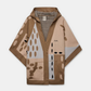 Este poncho é uma peça versátil que combina conforto e sofisticação numa silhueta única.

Confeccionado em malha de qualidade premium, apresenta um padrão exclusivo inspirado na girafa, com manchas em tons de bege, creme e preto que lhe conferem um carácter editorial e atemporal. O capuz estruturado com acabamento em canelado, as mangas curtas amplas e os bolsos frontais tornam-no tão funcional quanto elegante. 